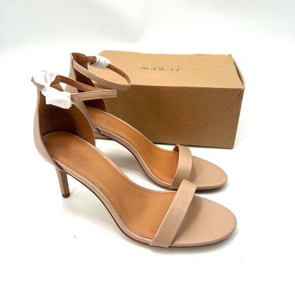 J. CREW New in Box Ankle Strap Heel Sandal in Beige // 11 - Picture 5 of 14